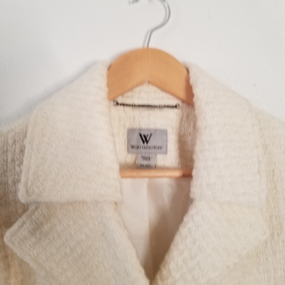 WORTHINGTON WOOL LONG CREAM PEACOAT - Picture 9 of 9